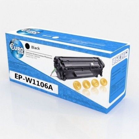Картридж HP W1106A (№106A) (c чипом) Euro Print для HP Laser 107a, 107w, MFP HP LaserJet 135a, 135w, 137 (1K) 