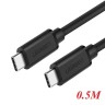 Кабель USB C - USB C, 480Mbps, 3A, QC4.0/PD3.0, 60W, 0.5m, US286 (50996) UGREEN