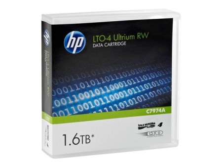 Картридж данных HP C7974A LTO4 Ultrium 1.6TB RW для стримера