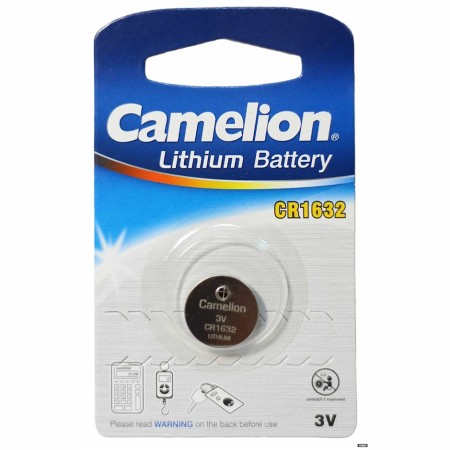 Батарейка CAMELION, CR1632-BP1 Lithium Battery, CR1632, 3V, 120 mAh, 1 шт.