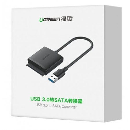Конвертер/Адаптер с USB 3.0 на 3.5''/2.5'' SATA, без БП, CM257 (60561) UGREEN