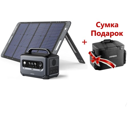 Комплект зарядная станция GS1200 + солнечная панель SC200 UGREEN