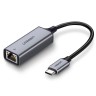 Конвертер USB 3.1(m) Type C на LAN RJ-45,10/100/1000 Mbps CM199 (50737) UGREEN