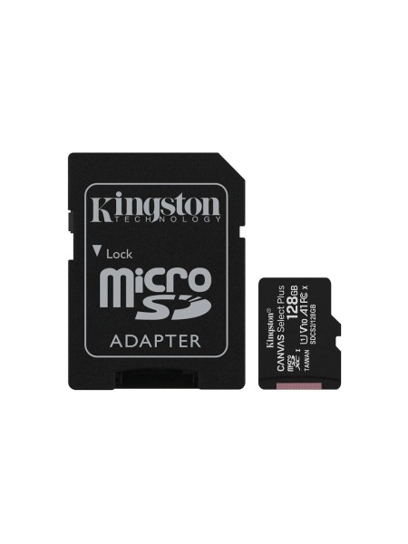 Карта памяти MicroSDXC с адаптером Kingston, SDCS2/128GB, Class 10