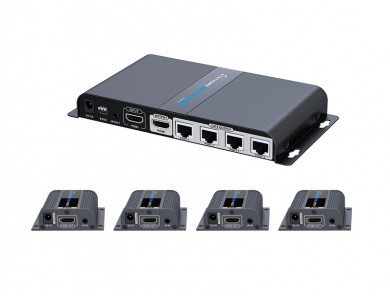 LenKeng LKV714Pro (удлинитель HDMI до 40м, UTP, сплиттер, EDID)
