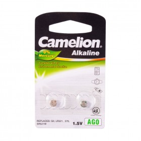 Батарейка CAMELION, AG0/LR521/379, Alkaline, 1.5V, 2 шт. Блистер