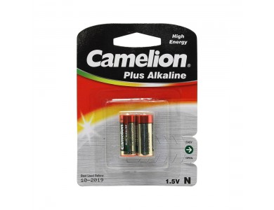 Батарейка CAMELION, LR1-BP2, Plus Alkaline, N, 2 шт., Блистер