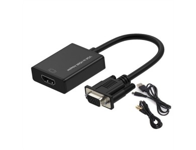 Конвертер с VGA + аудио на HDMI