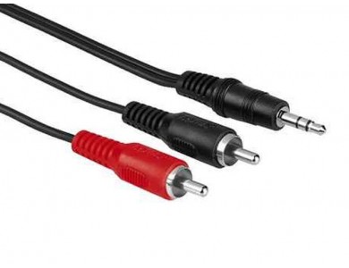 Кабель Audio(m) 3.5mm - 2RCA(m), 3m (AUX-кабель)
