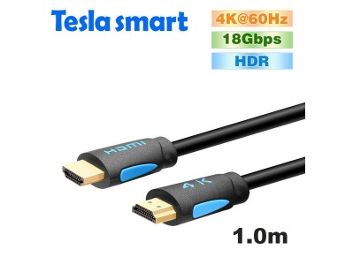 Кабель HDMI 1.0m, V2.0, TeslaSmart