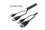 Кабель KVM USB+HDMI, 4K, 1.5m, TeslaSmart