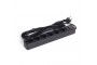 Сетевой фильтр iPower, iPEO5m-USB, 6 розеток, 5 м., два USB-порта, 220-240В, 10A, Чёрный