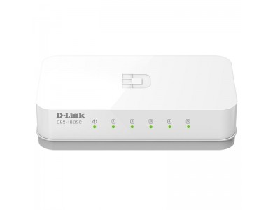 D-Link DES-1005C, коммутатор 5-портовый, 10/100 Мбит/с