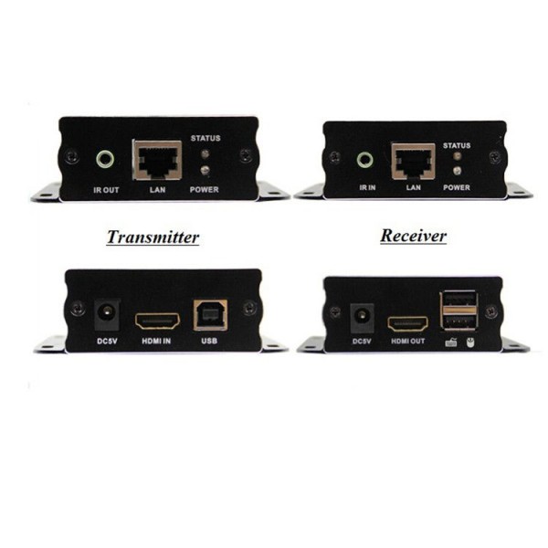 Удлинитель hdmi usb kvm extender усилитель hdmi и usb сигнала до 120м