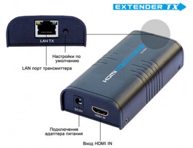 LenKeng LKV373TX (удлинитель HDMI сигнала до 100м., передатчик)