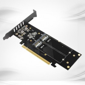 Переходник для 4xM.2 NVMe, PCI-E 3.0x4, Raid