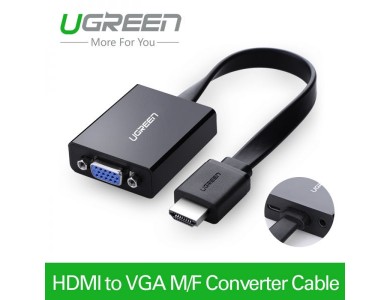 Конвертер с HDMI на VGA с поддержкой аудио (UGREEN)