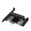 Контроллер PCI-E на 16 SATA III, 6G, Chia майнинг + кабели SATA
