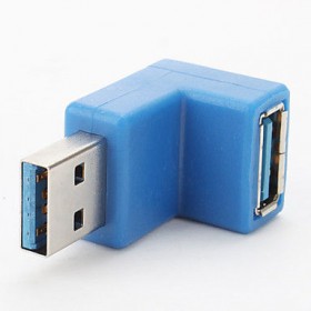 Переходник USB 3.0(m) - USB 3.0(f) 90°