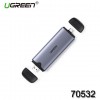 Корпус для установки M.2 SSD накопителя NVME M-Key (USB/USB C) UGREEN