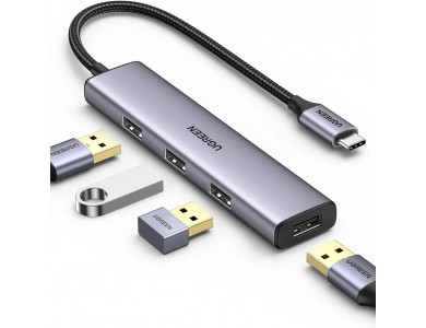 USB-C 3.0 HUB 4 port, 0.15m UGREEN