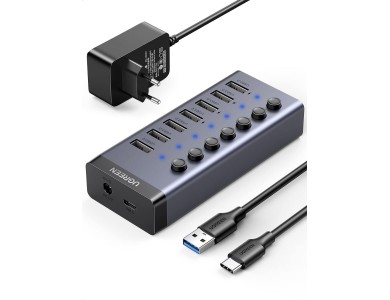 USB 3.0 HUB 7 port + доп.питание (CM481) UGREEN
