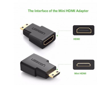 Переходник HDMI(f) - mini HDMI(m) UGREEN