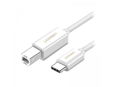 Кабель USB 3.1(m) Type C- USB 2.0(m) Type B, для принтера, 1m UGREEN