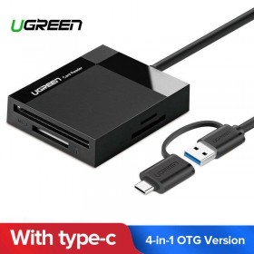 USB 3.0/Type C 4 в 1 Card Reader UGREEN