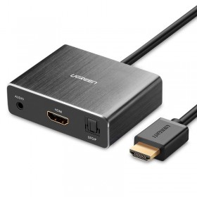 Конвертер HDMI на HDMI+AUDIO (SPDIF+ 3,5mm) UGREEN