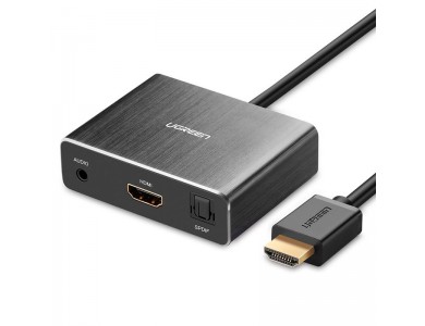 Конвертер HDMI на HDMI+AUDIO (SPDIF+ 3,5mm) UGREEN