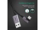 Кабель USB 3.1(m) Type C- USB 3.0(m) Type A, 1,5m. 90° UGREEN