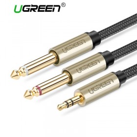 Кабель Audio(m) 3.5mm - 2*Audio(m) 6.3mm, 1 m UGREEN