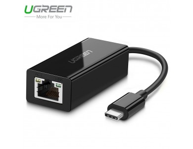 Конвертер с USB 3.1(m) Type C на LAN (Внешняя USB 3.1 —1Гбит/с сетевая карта) UGREEN 