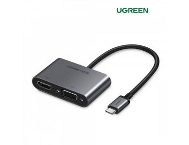 Конвертер USB 3.1(m) Type C на HDMI + VGA UGREEN 50505