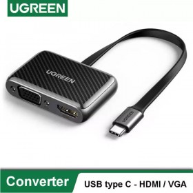 Конвертер USB 3.1(m) Type C на HDMI + VGA UGREEN 70549