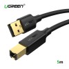 Кабель USB(m) - USB(m) A/B для принтера USB 5м. UGREEN