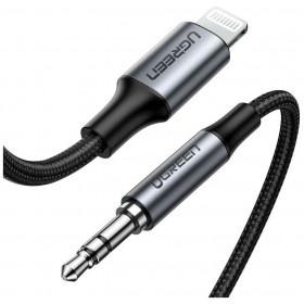 Кабель Lightning(m) на Audio(m) 3.5mm, AUX, 1m UGREEN