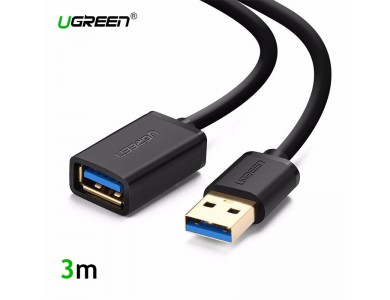 Кабель USB(m) - USB(f) удлинитель USB 3.0, 3m UGREEN