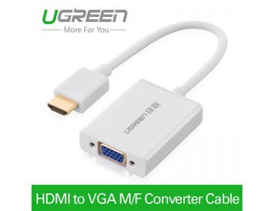Конвертер с HDMI на VGA алюминиевый корпус (UGREEN)