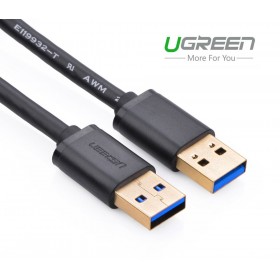 Кабель USB 3.0(m) - USB 3.0(m), 1m, круглый (UGREEN)