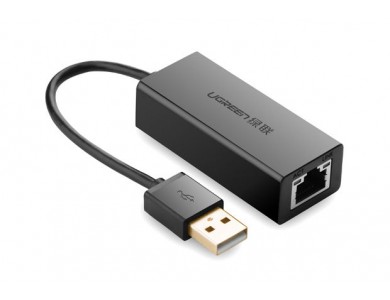 Конвертер с USB 2.0(m) на LAN (Внешняя USB 2.0 —100Мбит/с сетевая карта) UGREEN
