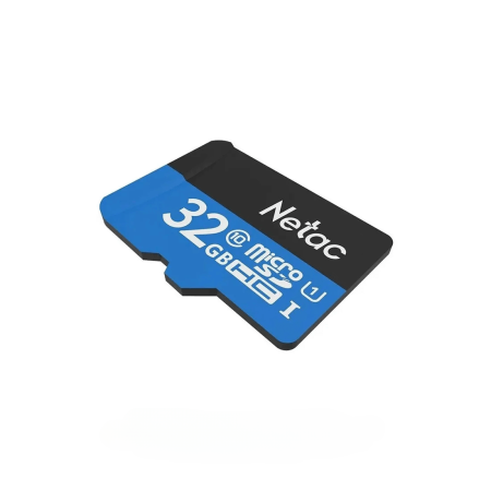 Карта памяти, Netac, NT02P500STN-032G-R, MicroSDHC 32GB, с адаптером SD