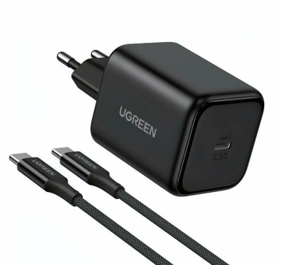 Зарядное устройство на 1C, 45W, QC4.0/PD3.0, Gan X + Кабель 1м, X524