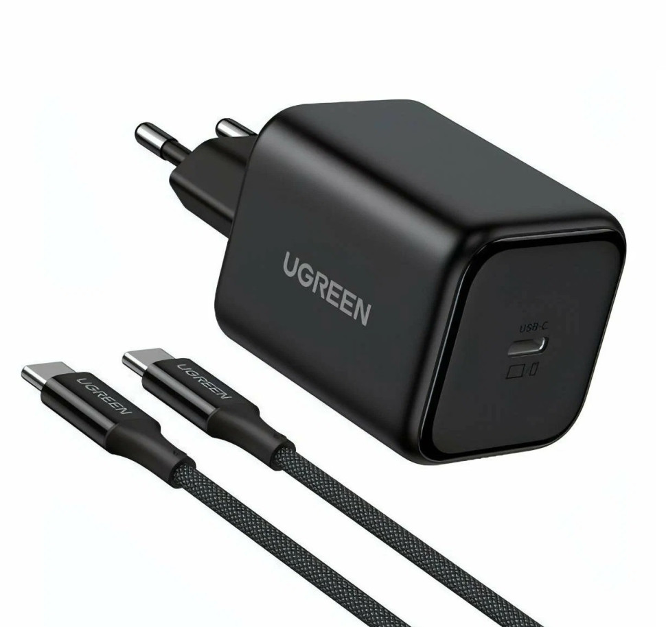 Зарядное устройство на 1C, 45W, QC4.0/PD3.0, Gan X, Белый + Кабель 1м, X524 (65055) UGREEN