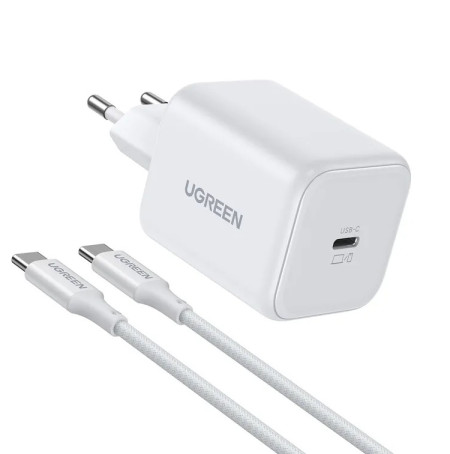 Зарядное устройство на 1C, 45W, QC4.0/PD3.0, Gan X + Кабель 1м, X524