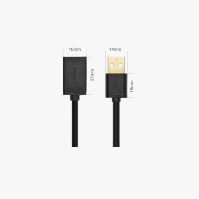 Кабель USB(m) - USB(f) удлинитель USB 2.0, 1m US103 (10314) UGREEN