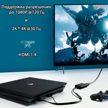 Конвертер HDMI на DisplayPort Adapter MM107 (40238) UGREEN