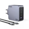 Зарядное устройство на 3xUSB C+1xUSB, 160W, QC4.0+/PD3.1, Nexode Pro, GaNInfinit X763 (25877) UGREEN