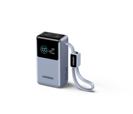 Мобильный аккумулятор Power Bank, 10000mAh, 55W, 1C1A, голубой, PB727 (75701B) UGREEN